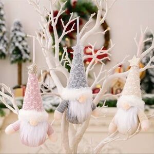 Plush hanging gnome ornament decor